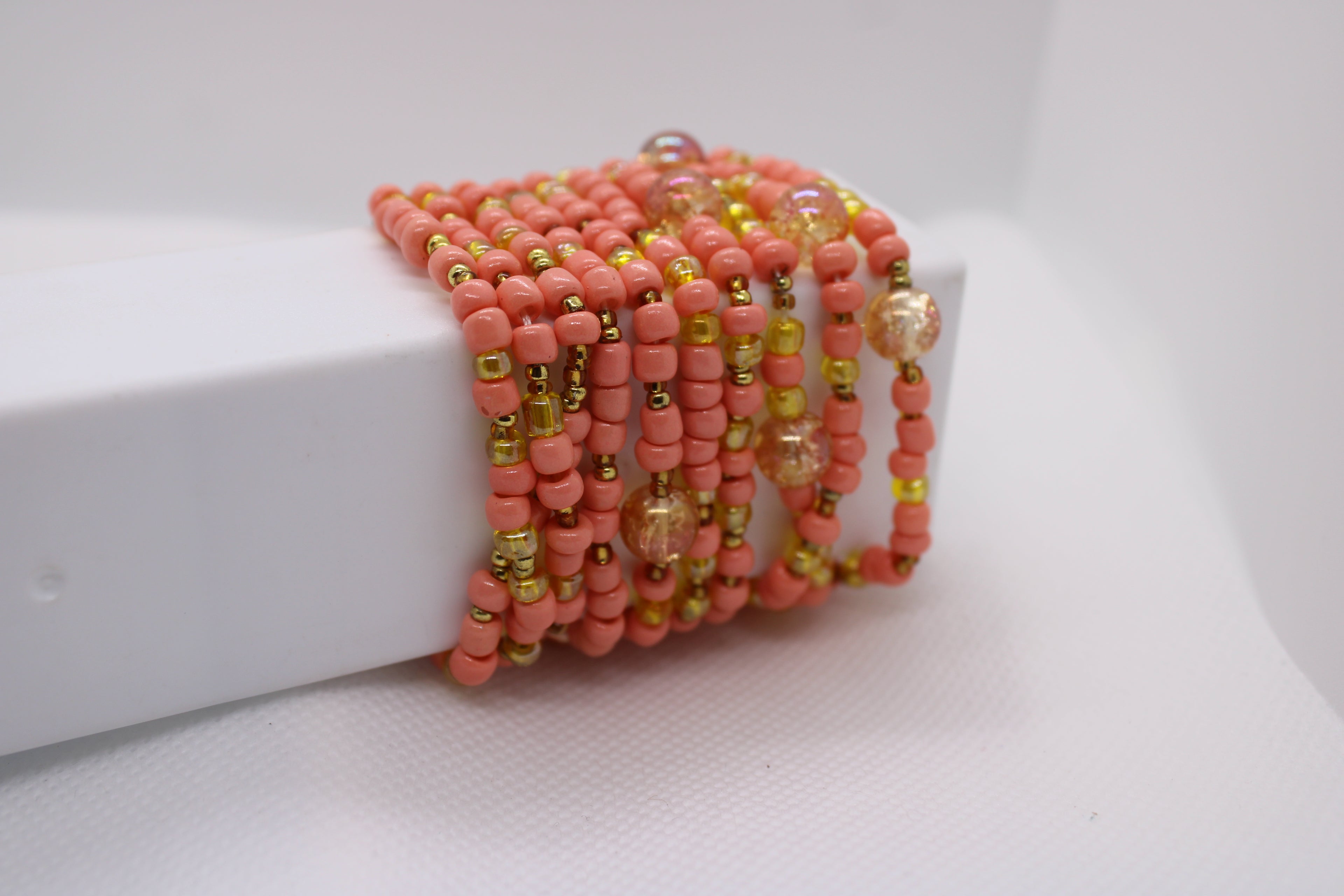 Peachy Glow Waist Beads